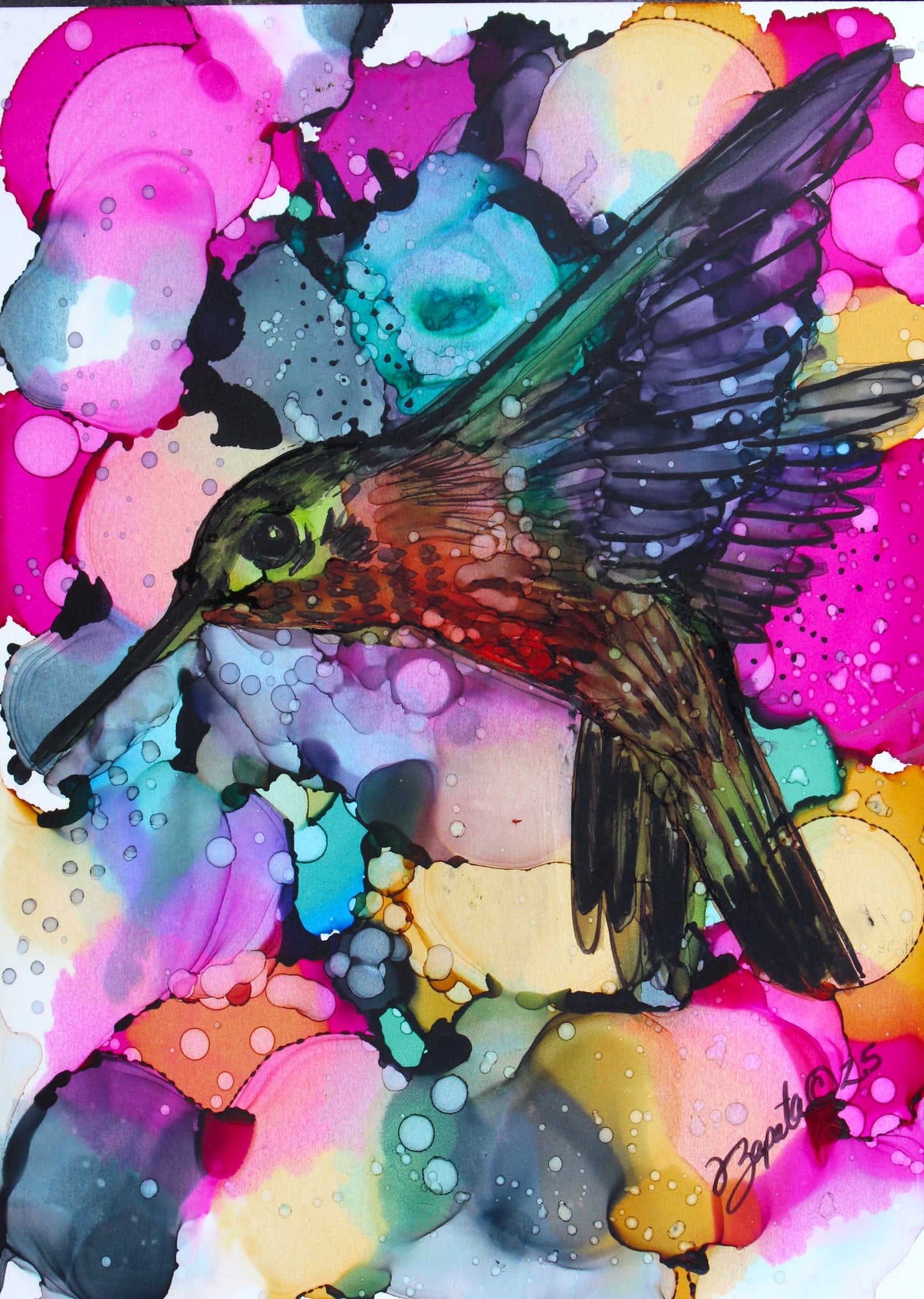 Feliz Colors Print - Zapata Fine Art