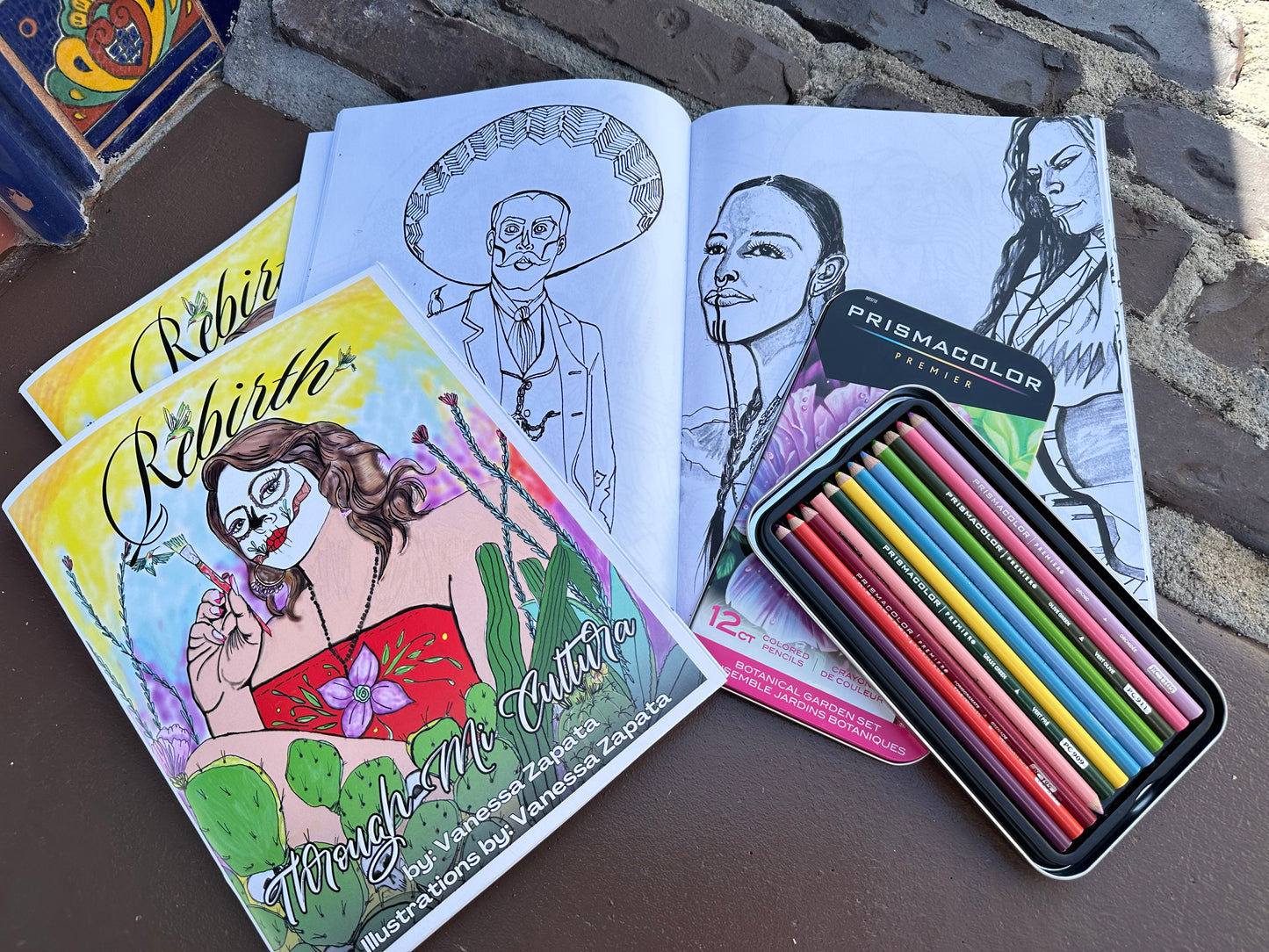 Rebirth Through Mi Cultura Coloring Book - Zapata Fine Art
