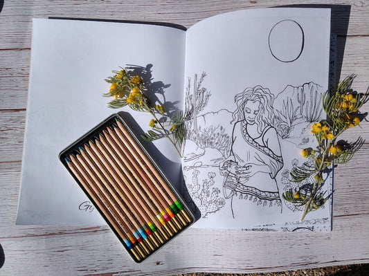 Desert Life Reenergize Coloring Book - Zapata Fine Art