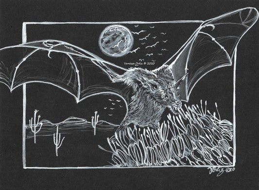 Bats at Night Print - Zapata Fine Art