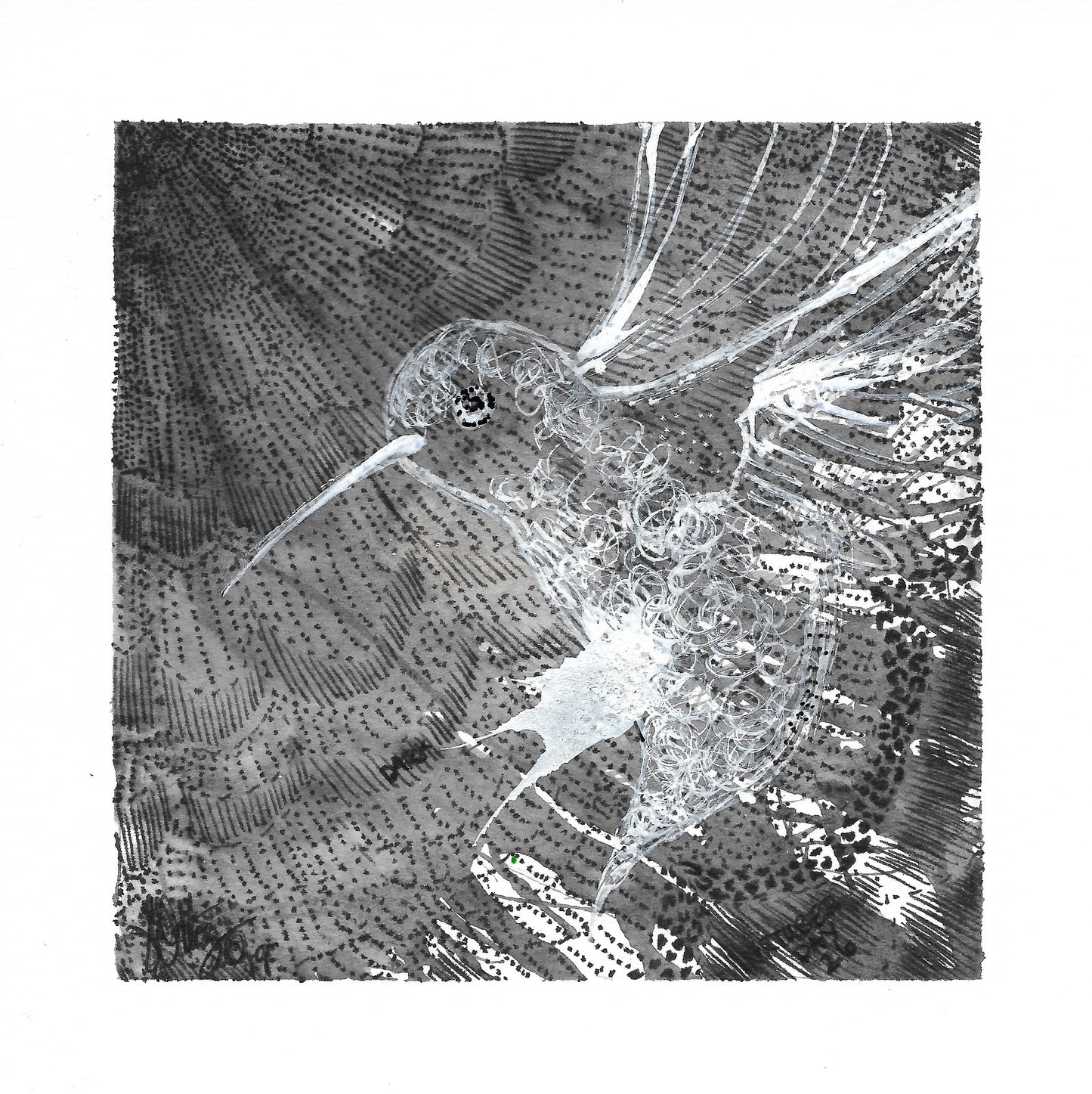 Inktober Humming Birds
