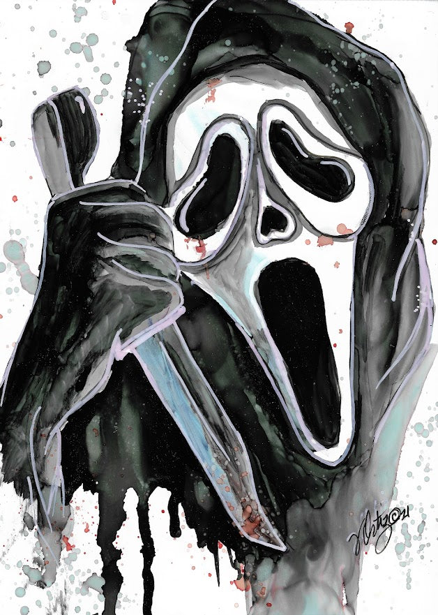 Ghost Face Print - Zapata Fine Art