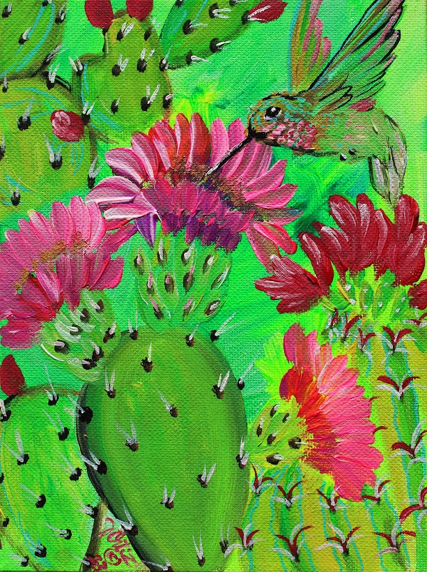 Happy Green Original - Zapata Fine Art