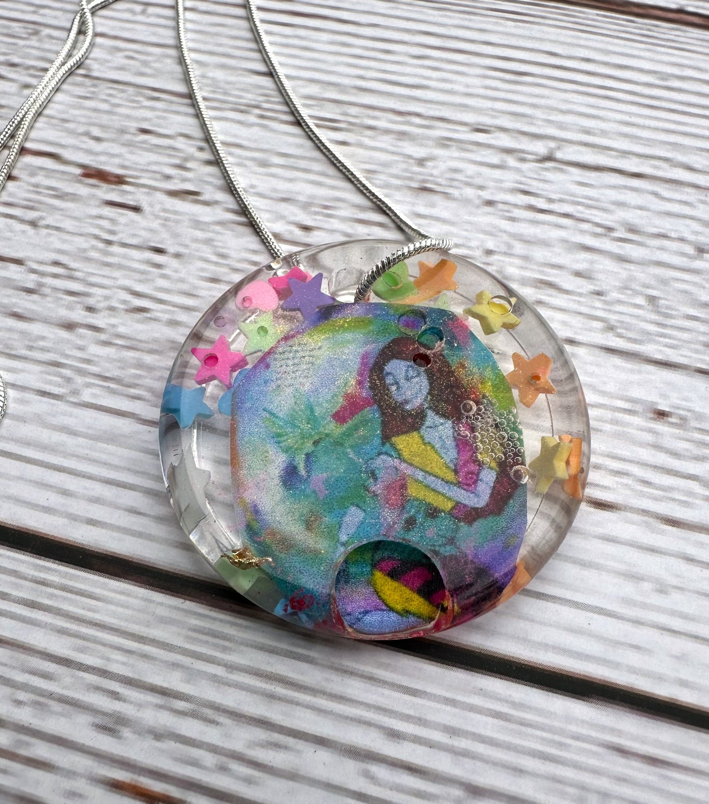 Artwork Pendant with Necklace