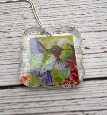 Artwork Pendant with Necklace