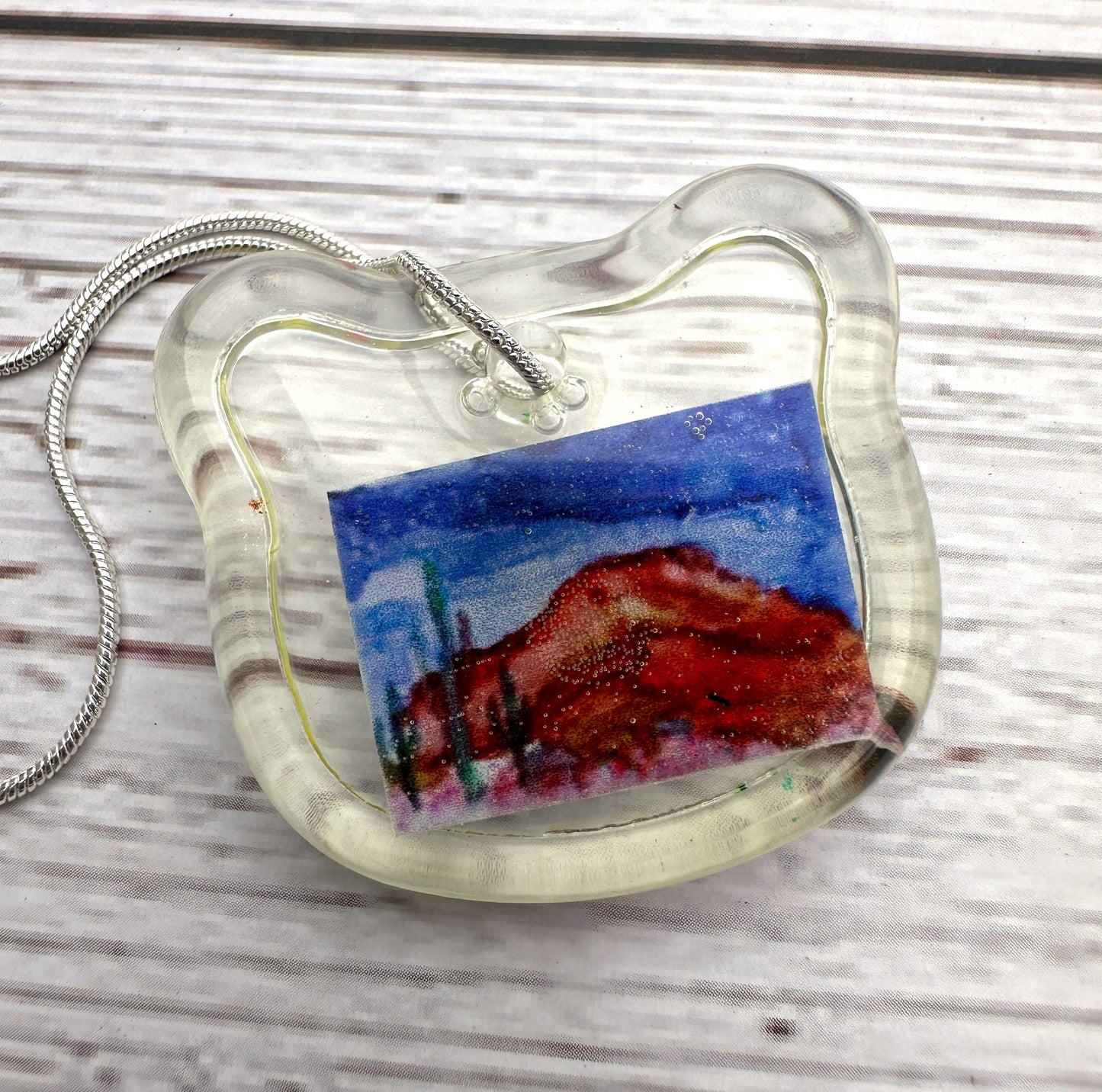 Artwork Pendant with Necklace