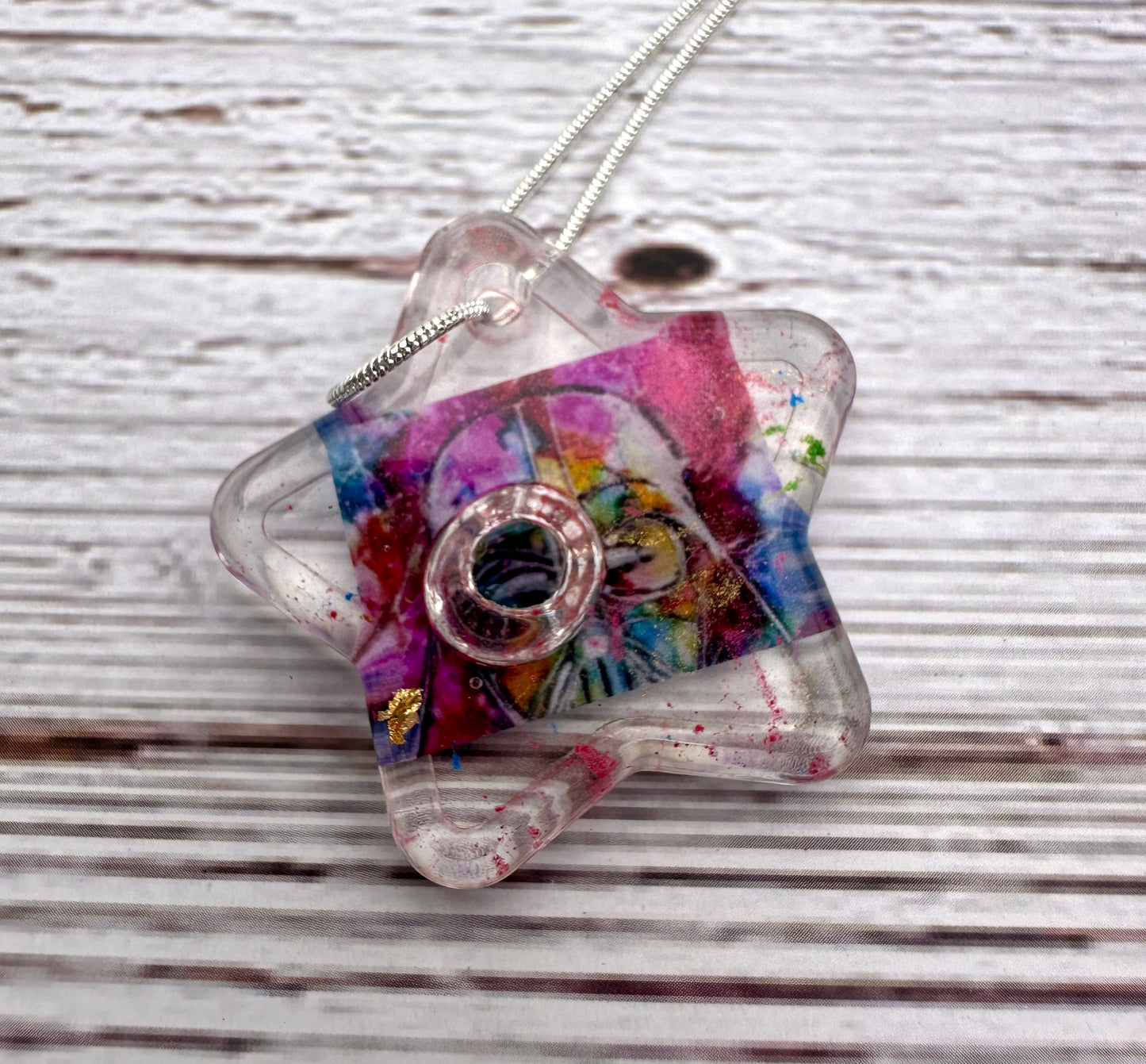 Artwork Pendant with Necklace