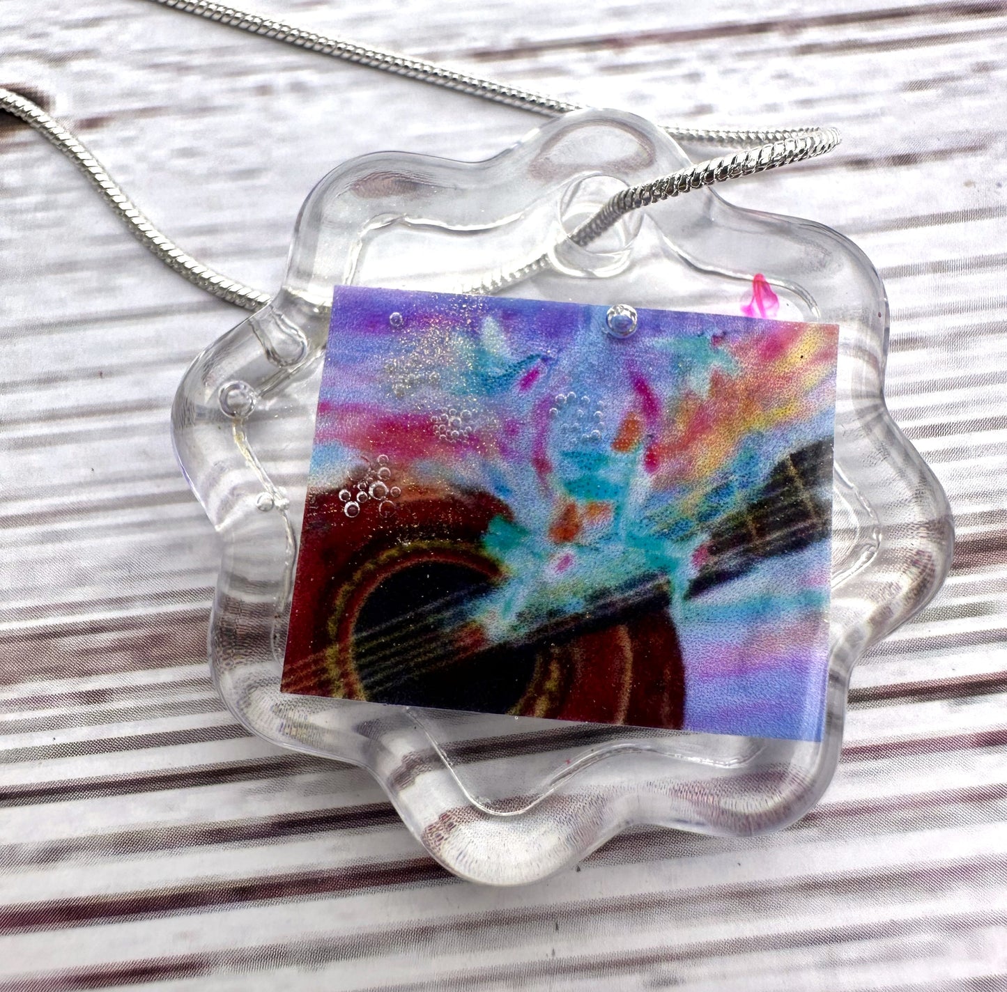 Artwork Pendant with Necklace