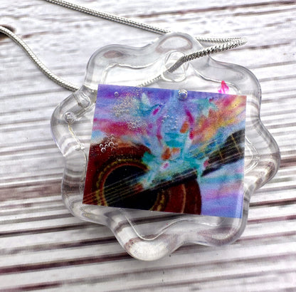 Artwork Pendant with Necklace