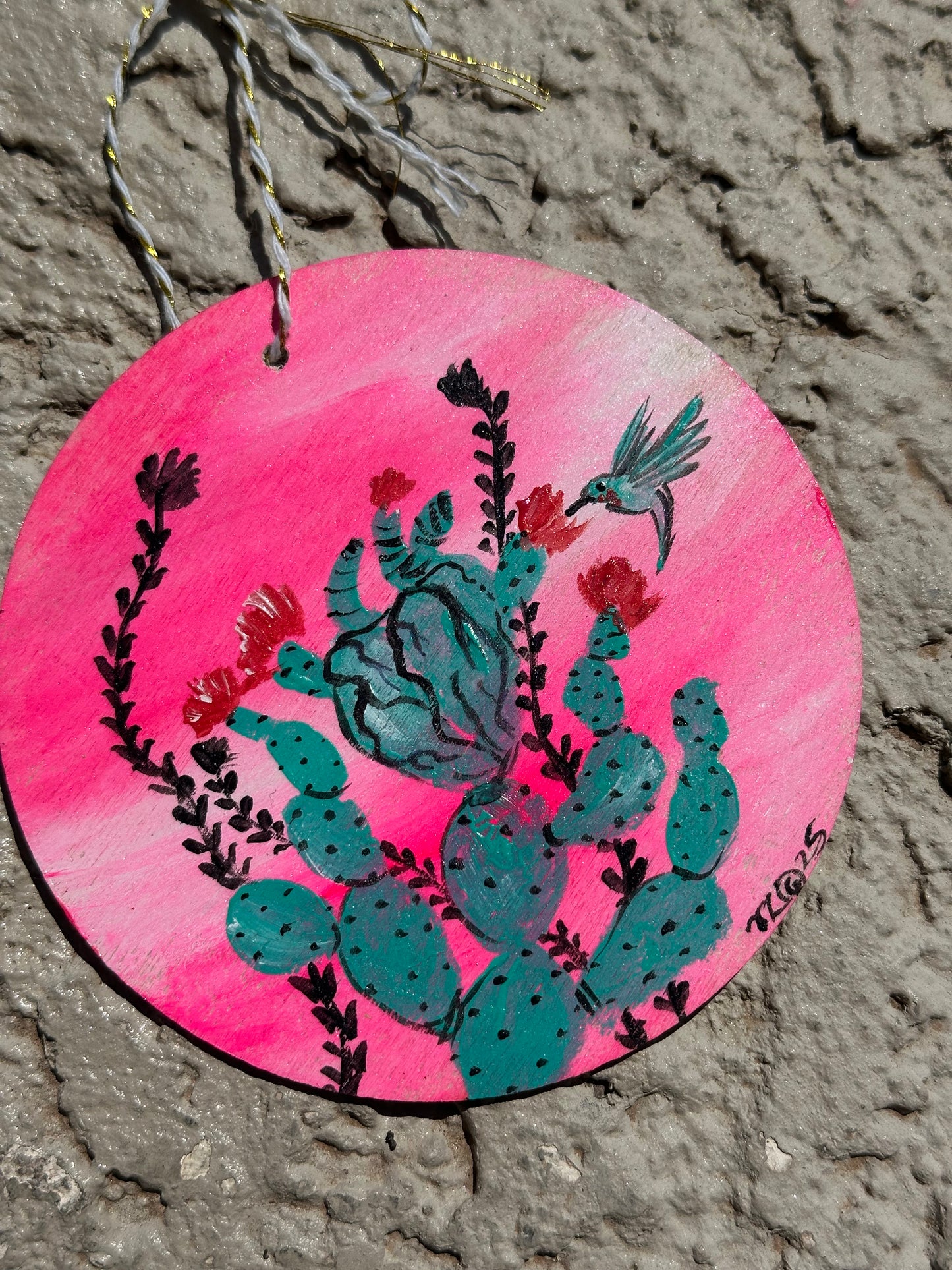 Hand-Painted Wooden Ornament Originals