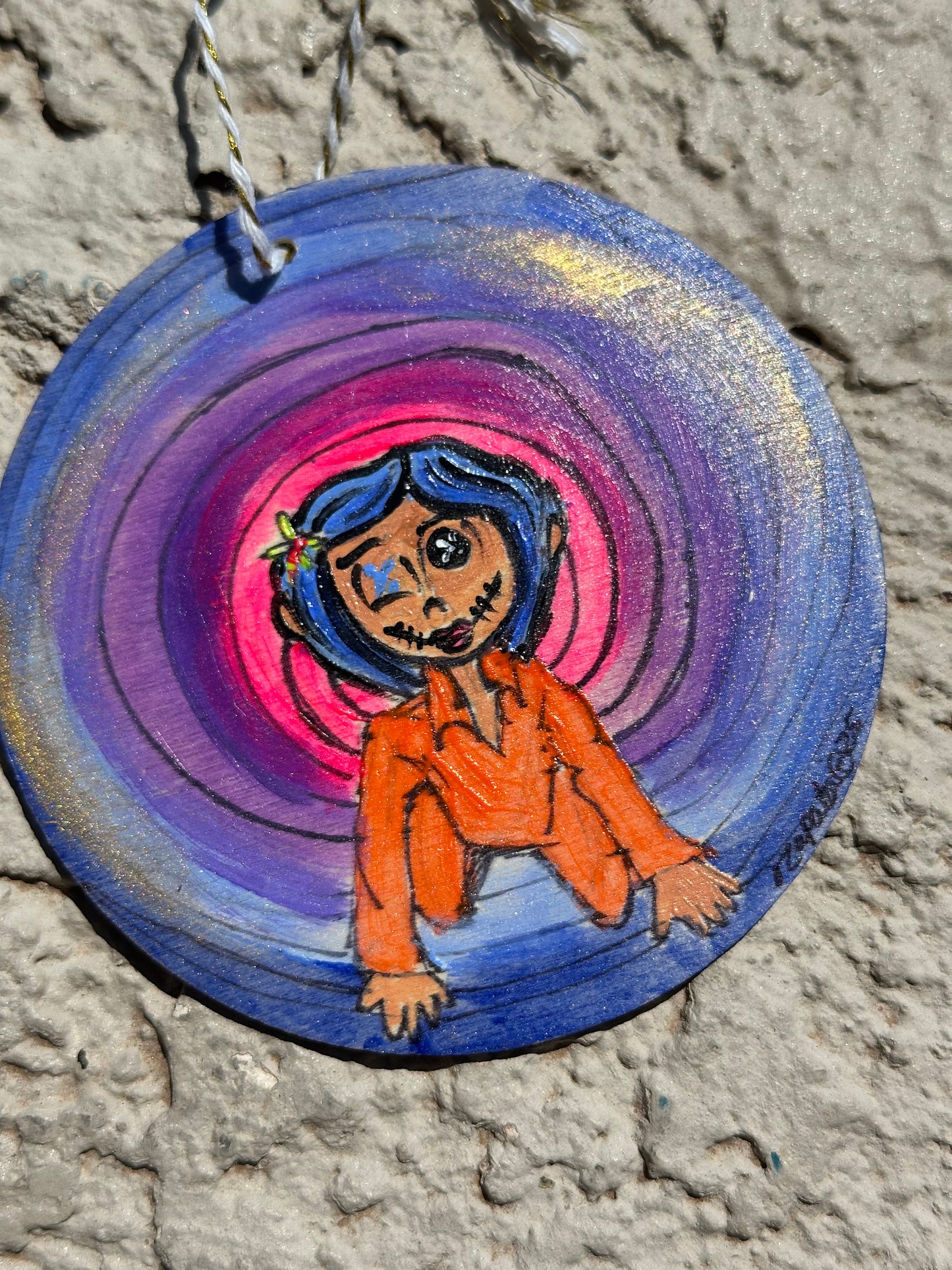 Hand-Painted Wooden Ornament Originals