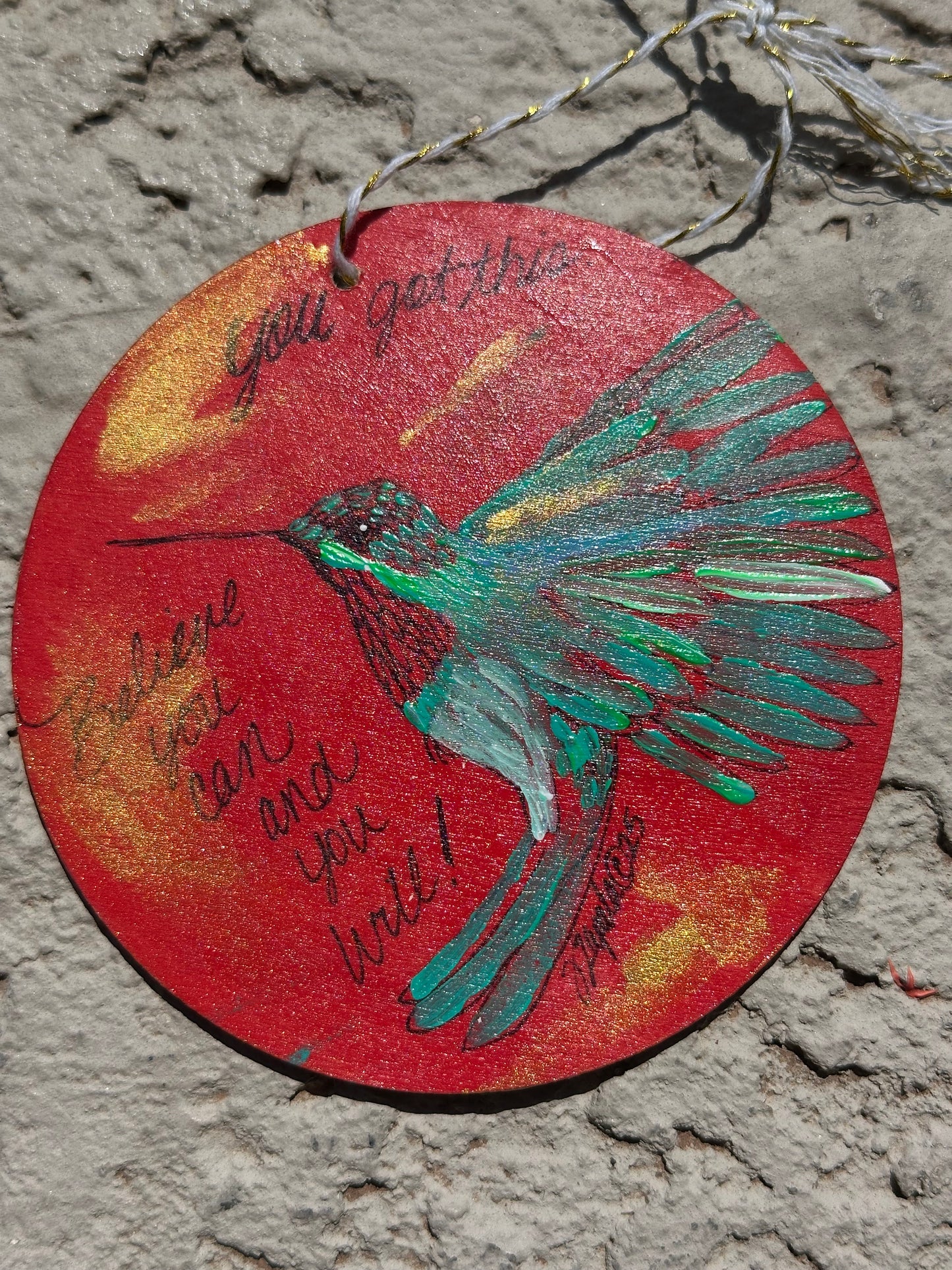 Hand-Painted Wooden Ornament Originals