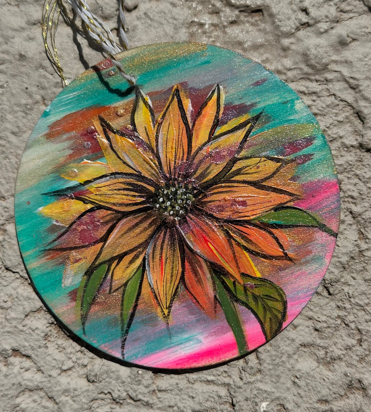 Hand-Painted Wooden Ornament Originals