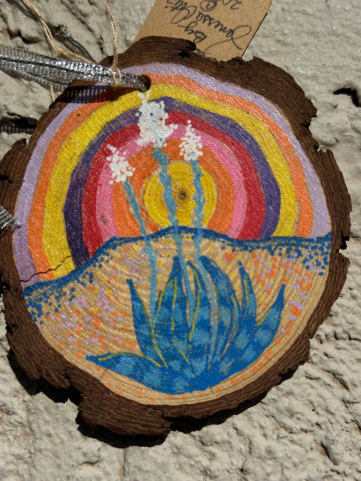 Hand-Painted Wooden Ornament
