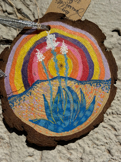 Hand-Painted Wooden Ornament