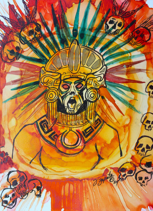 Moctezuma Xocoyotzin print