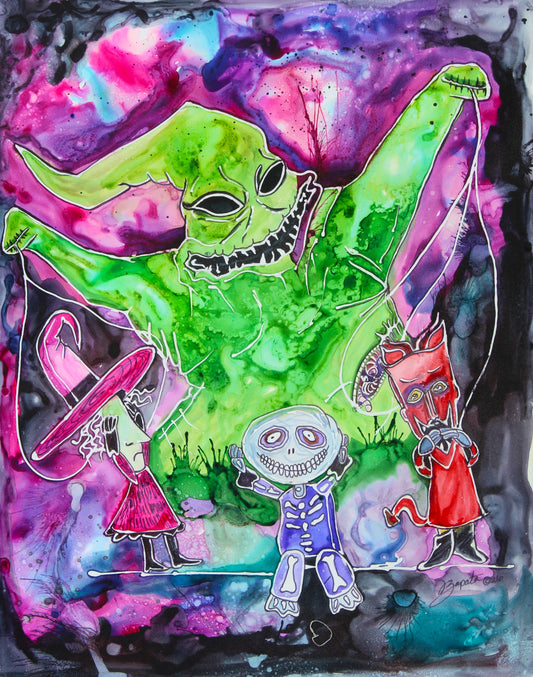 Oogie Boogie & Kiddos Print