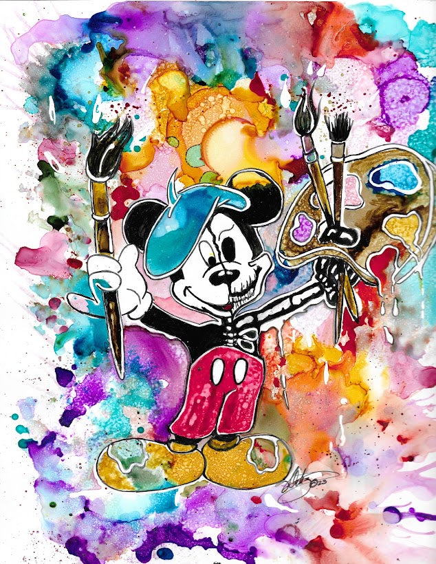 Mickey Until Dead Print - Zapata Fine Art