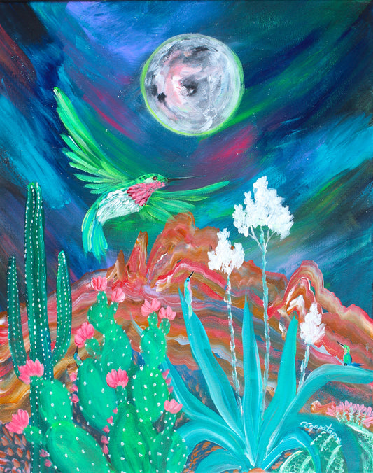 Moonlit Solitude Original - Zapata Fine Art