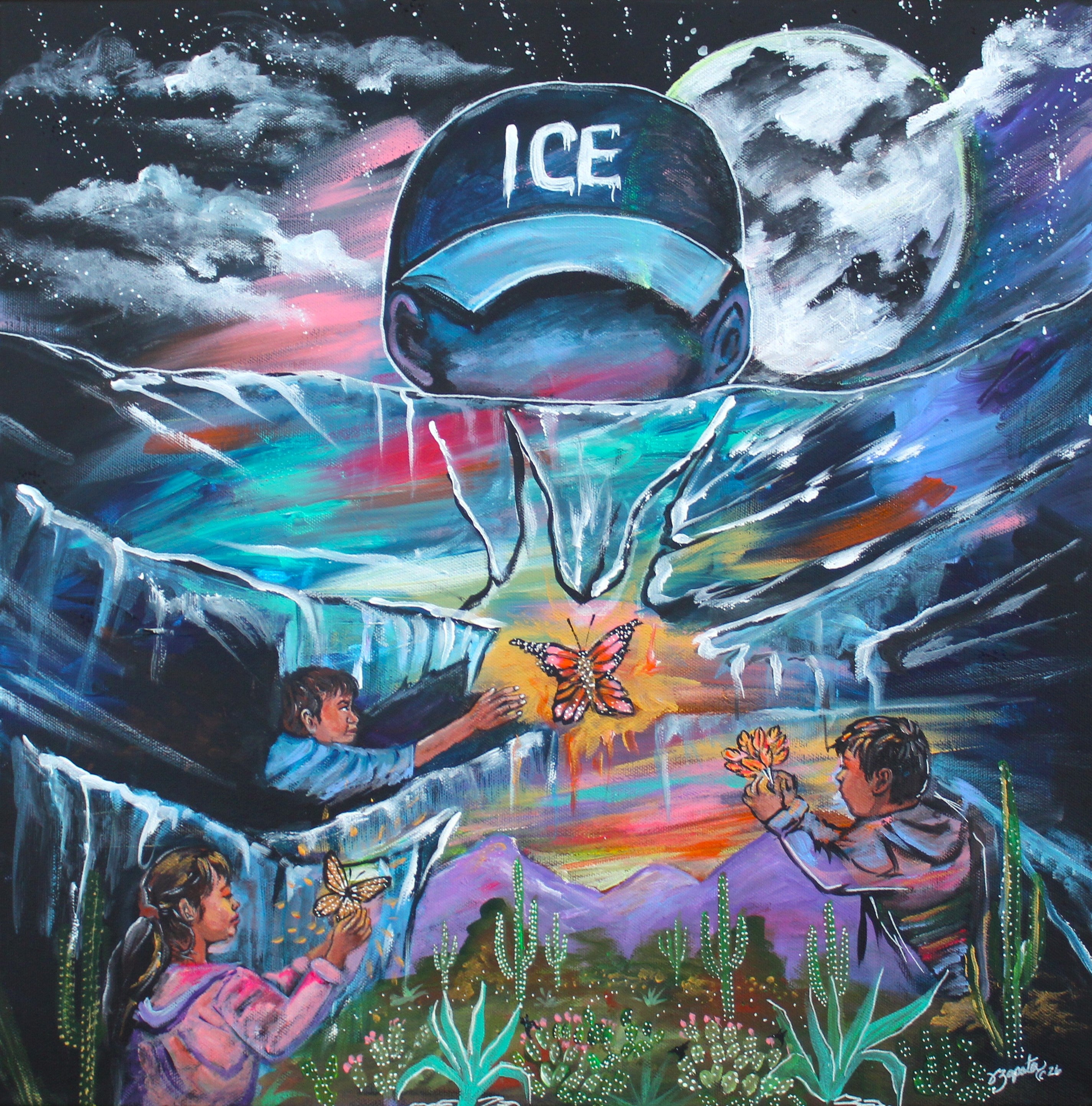 No More Divided Skies print - Zapata Fine Art