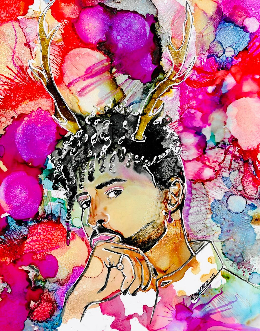 Benito El Venado Original - Zapata Fine Art