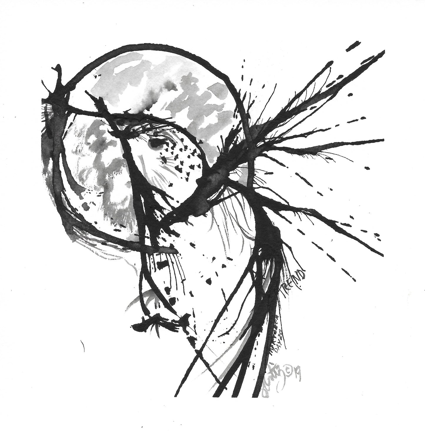Inktober Humming Birds