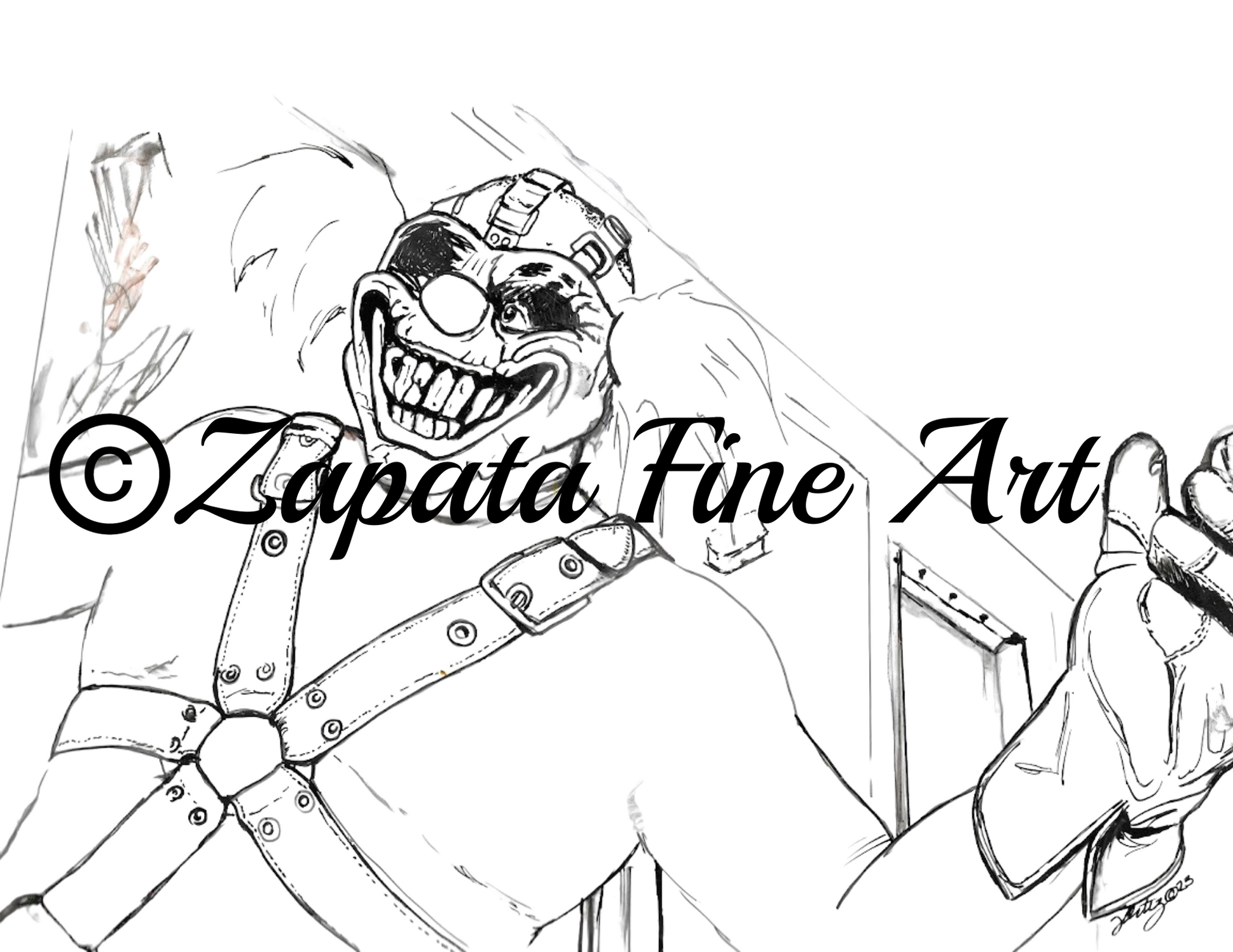 Sweet Tooth Coloring Page - Zapata Fine Art