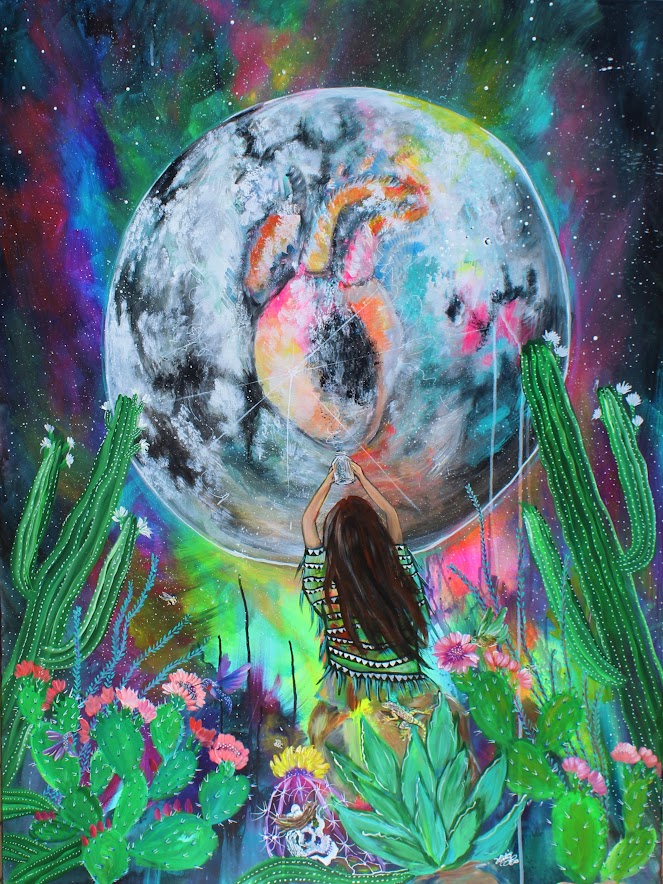 Luna De Sueños Original - Zapata Fine Art