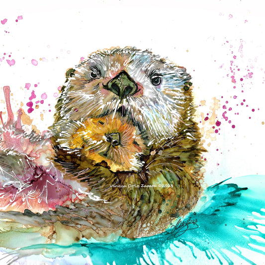 Otters Don't Play Original - Zapata Fine Art