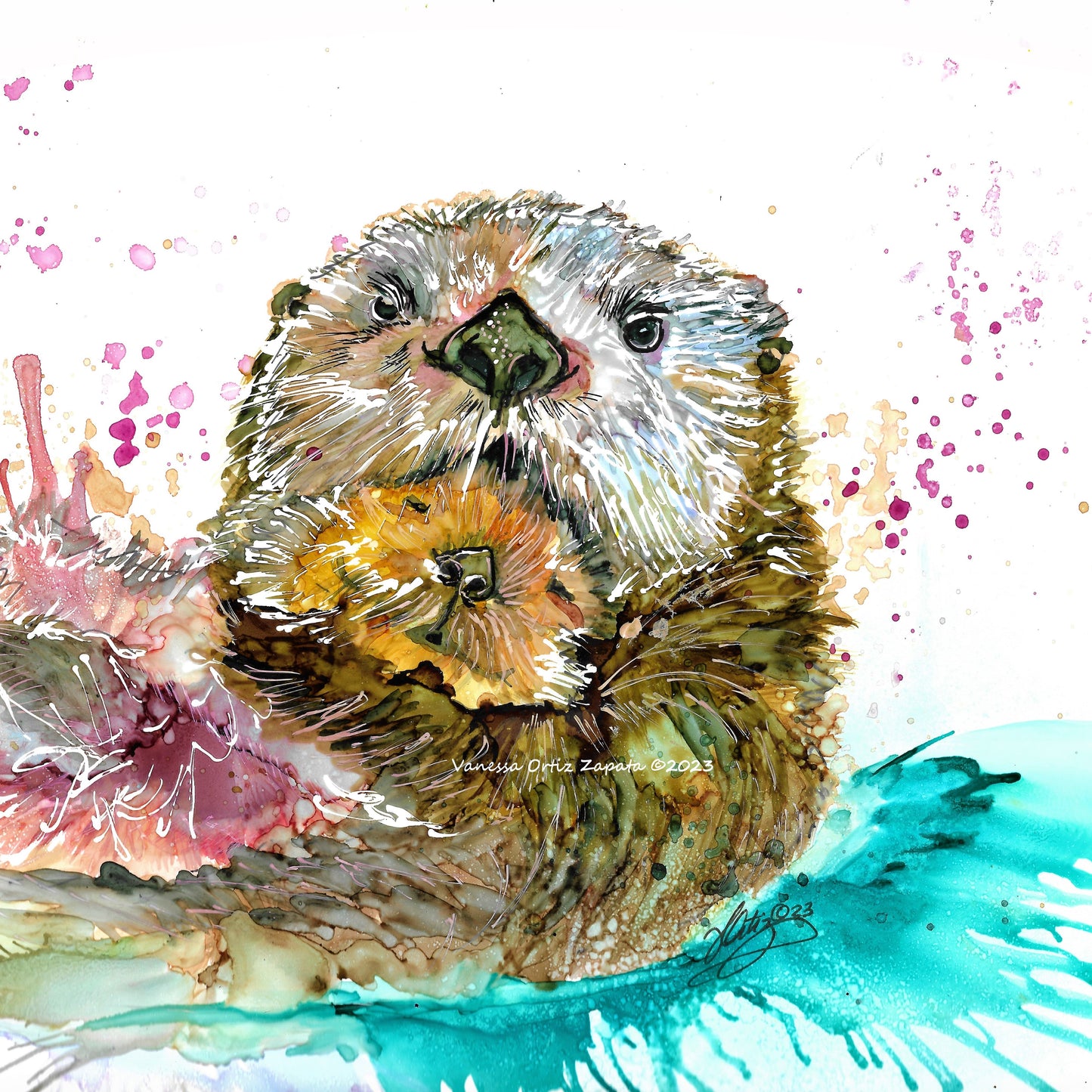 Otters Don't Play Print - Zapata Fine Art