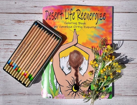 Desert Life Reenergize Coloring Book - Zapata Fine Art