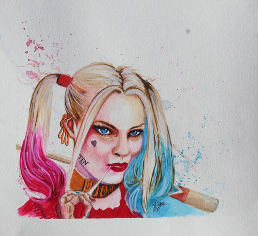 Harley Quinn Mi Reina Print - Zapata Fine Art