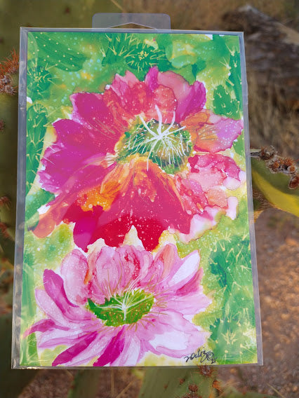 Cactus Bloom Magnet - Zapata Fine Art