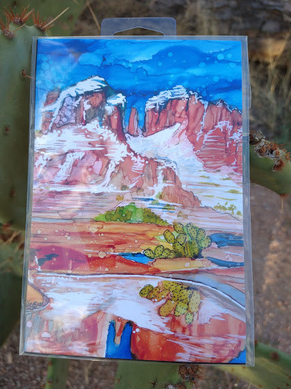 Sedona Winter Magnet - Zapata Fine Art