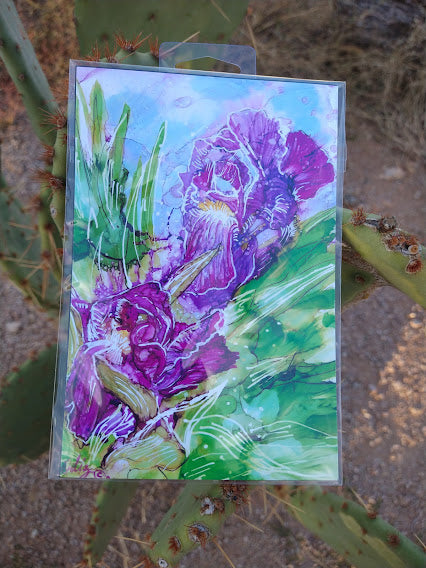 Sedona Irises Magnet - Zapata Fine Art